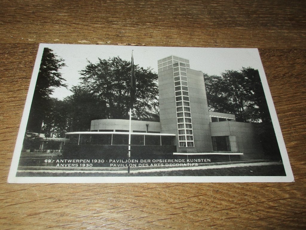 POSTKAART EXPO ANTWERPEN 1930-PAVILJOEN OPSIERENDE KUNST, Verzamelen, Verzenden, 1920 tot 1940, Gelopen, Antwerpen