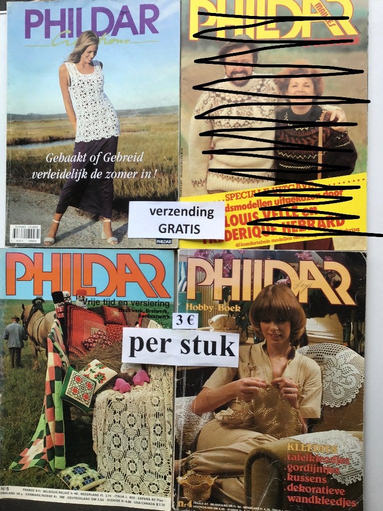 3 livres en tricot « Phildar » à 3€ mais avec livraison grat, Hobby & Loisirs créatifs, Tricot & Crochet, Enlèvement ou Envoi
