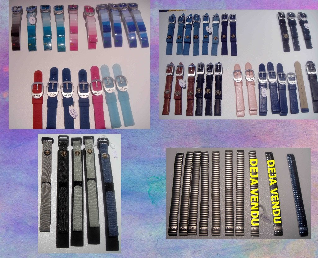 Bracelets silicone/tissu/cuir/acier montres KIPLING vintage, Bijoux, Sacs & Beauté, Accessoires Autre, Neuf, Enlèvement ou Envoi