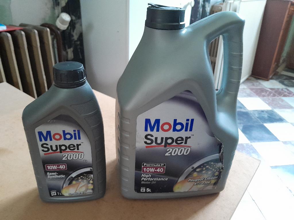 Huile de vidange Mobil Super 10w-40, Enlèvement