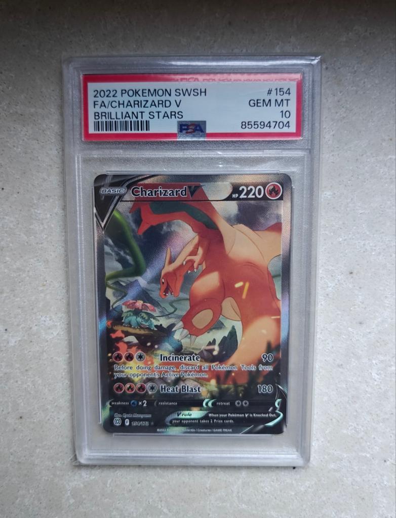 Charizard V (154) PSA 10, Hobby en Vrije tijd, Ophalen