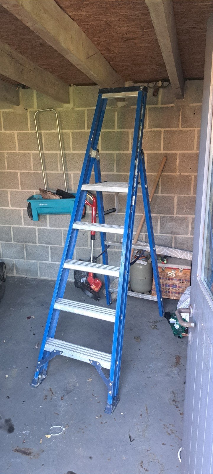 Trapladder DAS 5 treden, Bricolage & Construction, Échelles & Escaliers, Pliable ou rétractable/escamotable, Moins de 2 mètres