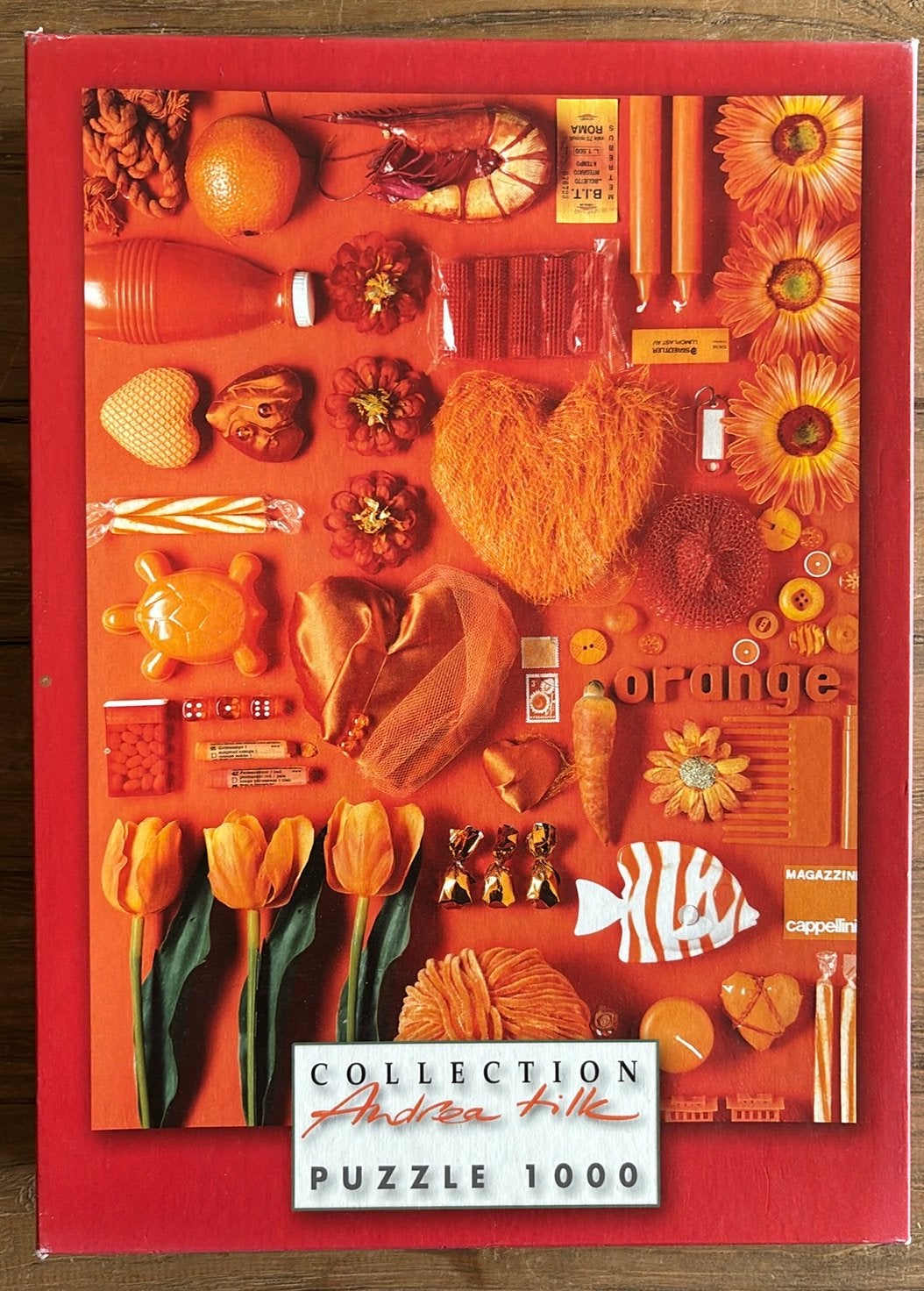 Puzzel - 1000 - Heye - Andrea Tille Orange, Ophalen of Verzenden, 500 t/m 1500 stukjes, Zo goed als nieuw, Legpuzzel