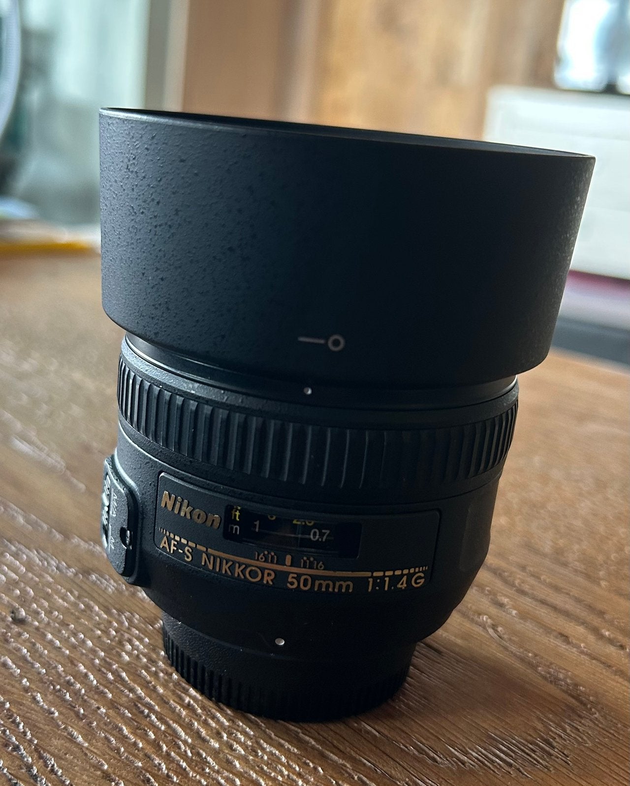 AF-S 50 mm f/1,4 G (pare-soleil et filtre Tiffen inclus), TV, Hi-fi & Vidéo, Photo | Lentilles & Objectifs, Enlèvement ou Envoi