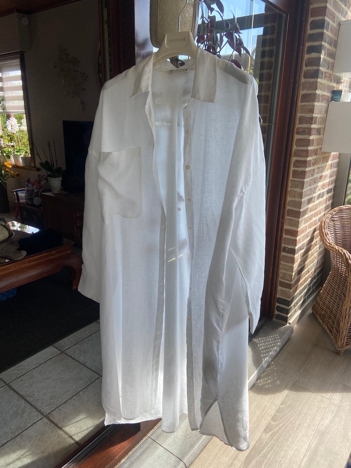 Mooi wit linnen kleed maat xxl, Vêtements | Femmes, Grandes tailles, Enlèvement ou Envoi, Blanc