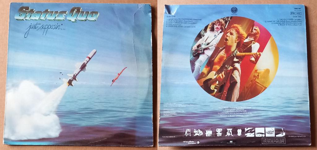 LP — Status Quo — Gewoon veronderstellen, Cd's en Dvd's, Vinyl | Wereldmuziek, Ophalen of Verzenden, Gebruikt