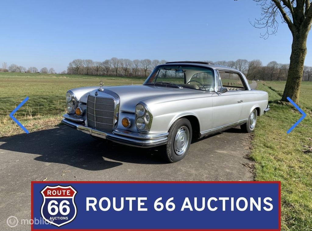 Mercedes-Benz 220 SEb Coupe | 1962 | Route 66 Auctions, Zwart, Mercedes-Benz, Bedrijf, Handgeschakeld