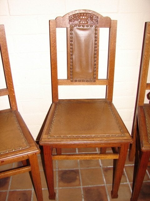 Eiken tafelstoelen, Ophalen, Gebruikt, Hout