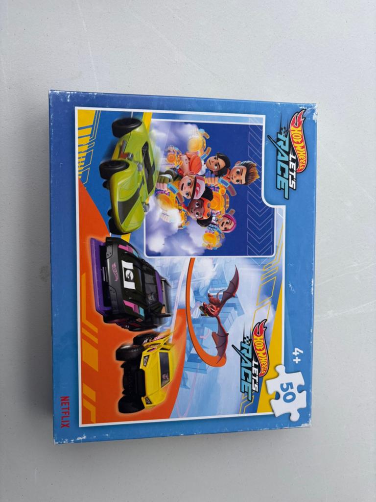 Puzzel hot wheels, Ophalen, 10 tot 50 stukjes, Gebruikt