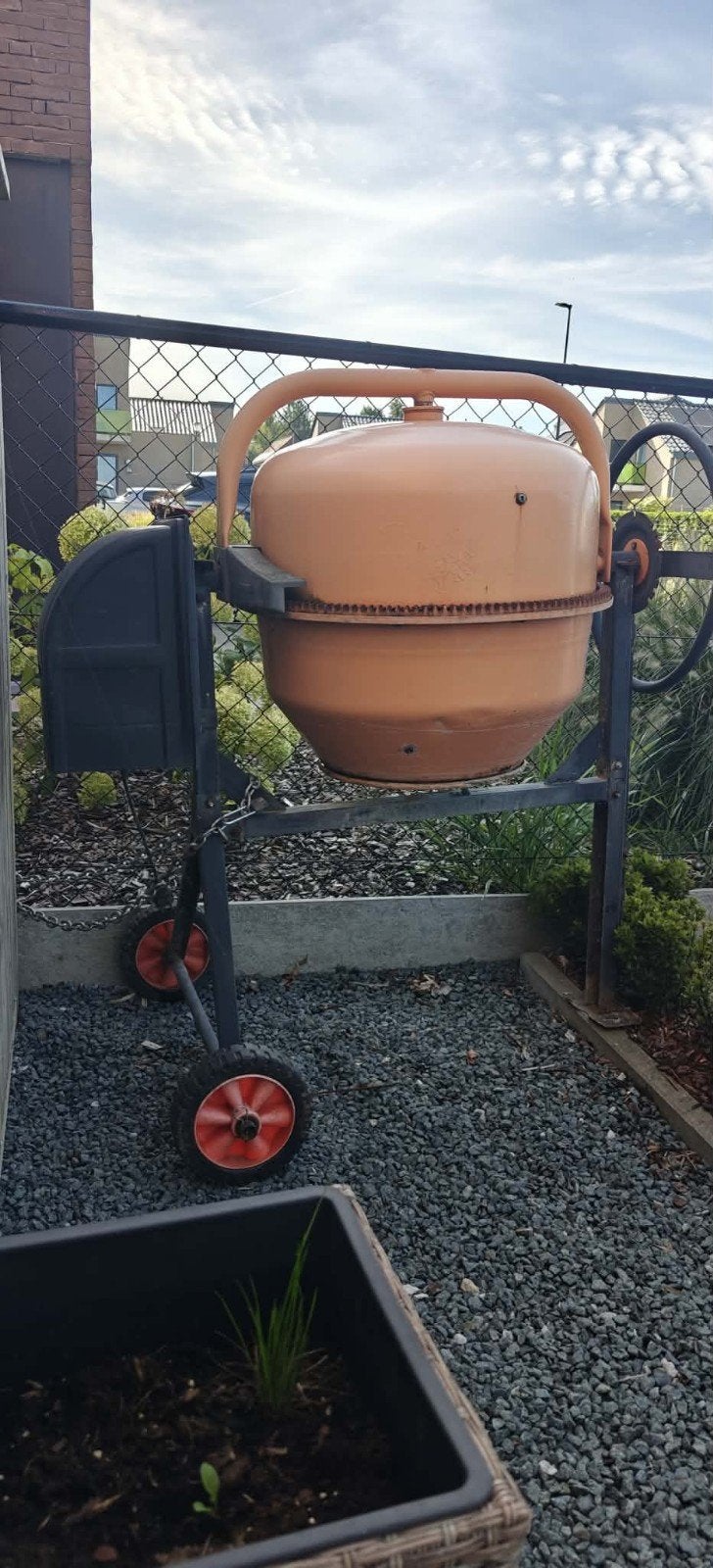 Betonmolen Powertechnik 180 L, Doe-het-zelf en Bouw, Ophalen, Gebruikt