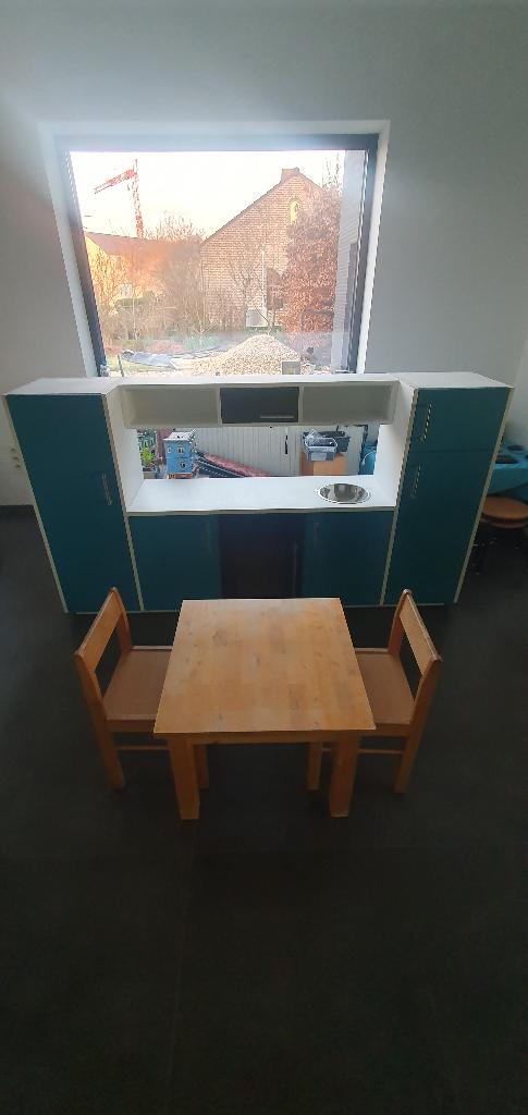 Zelfgemaakt speelgoedkeuken van hoge kwaliteit, Enlèvement, Comme neuf, Bois, Jouer à la cuisine