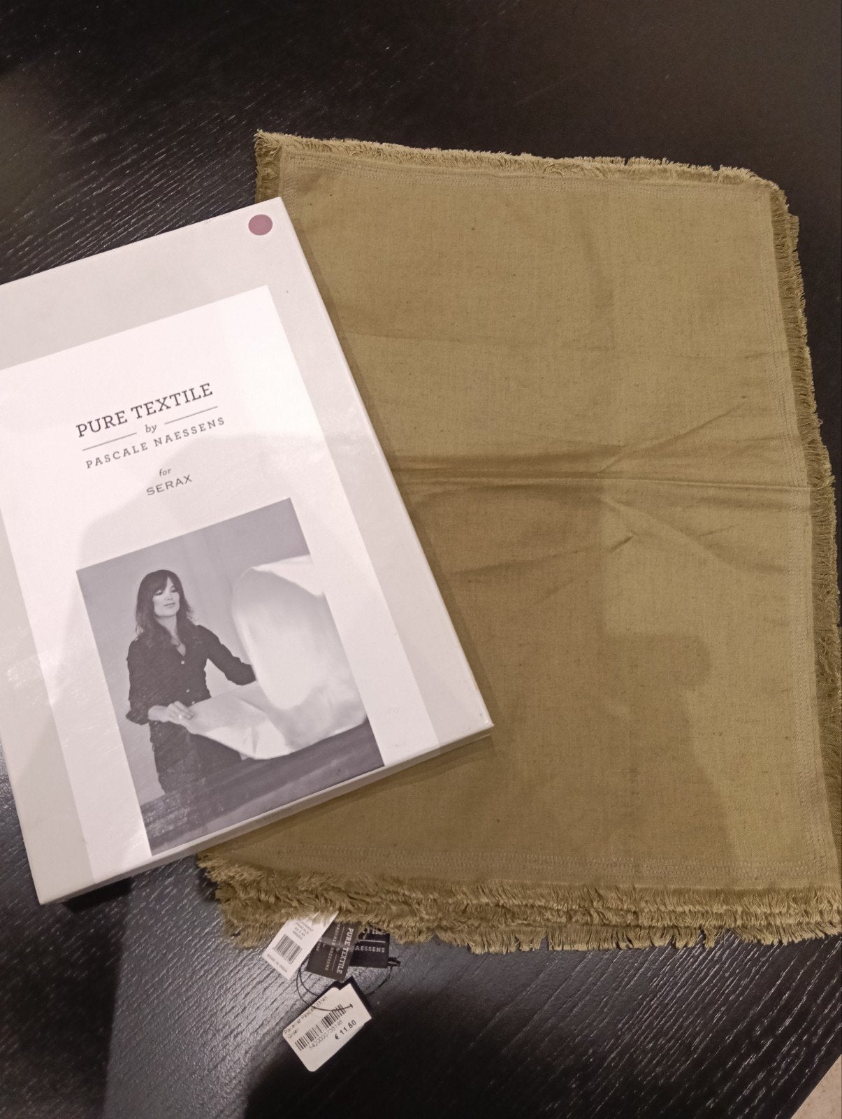 8 NIEUW Pascale Naessens Pure Placemat kaki groen, Huis en Inrichting, Katoen, Overige merken, Nieuw, Ophalen of Verzenden