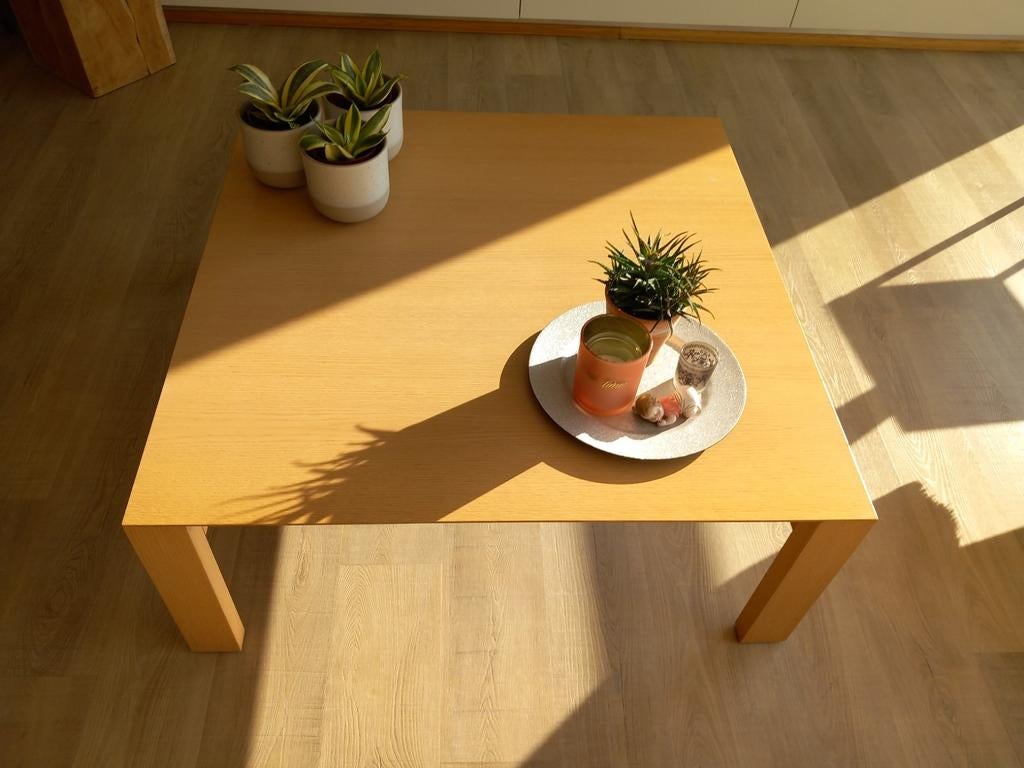 Salontafel in licht eiken kleur, Ophalen