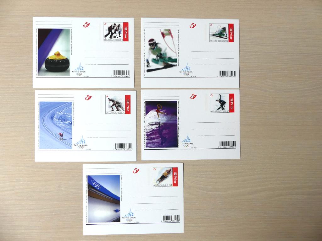 2006 - BK144/48 : 5 briefkaarten 20e Olympische Winterspelen, Ophalen of Verzenden, Postfris