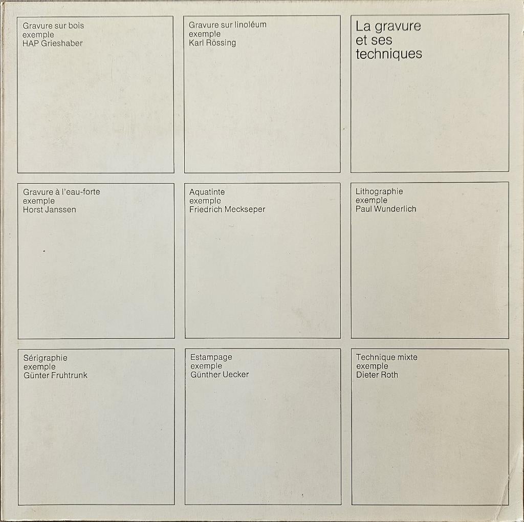 La gravure et ses techniques - 1977 - Europalia, Boeken, Gelezen, Ophalen of Verzenden, Ulrike Eichler, Grafische vormgeving