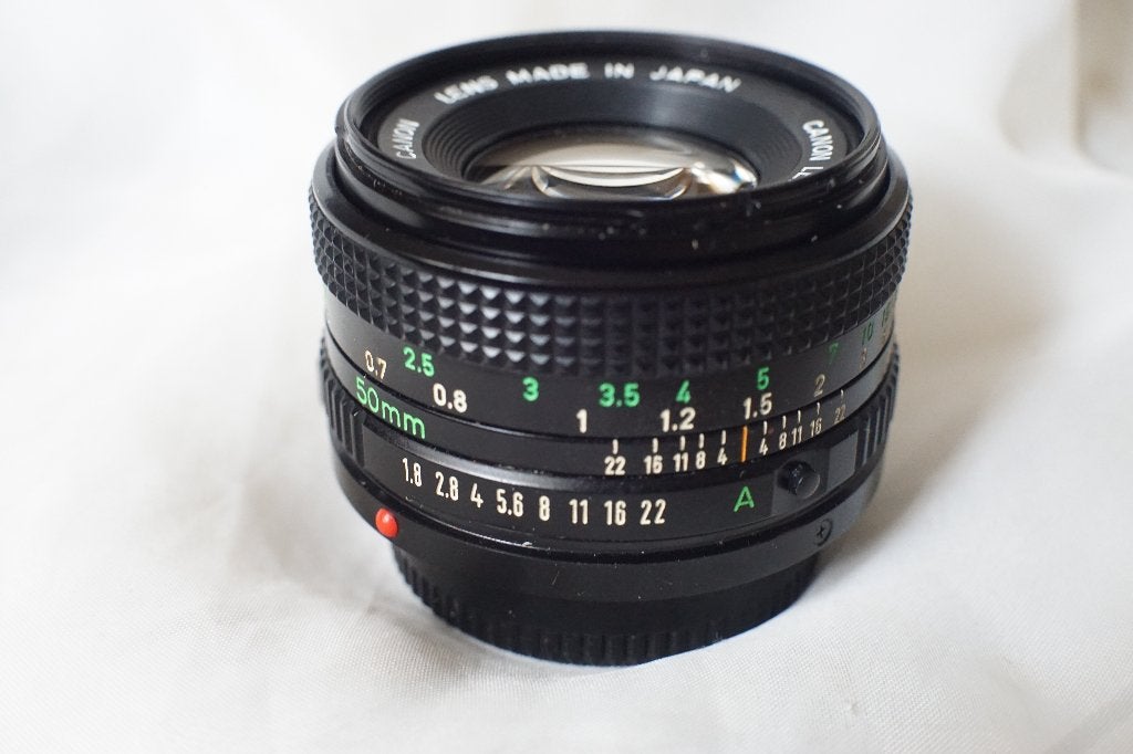 CANON FD 50 mm 1.8 pour Canon A-1, AE-1, AE-1 Program......, Enlèvement ou Envoi, Utilisé, Reflex miroir, Canon