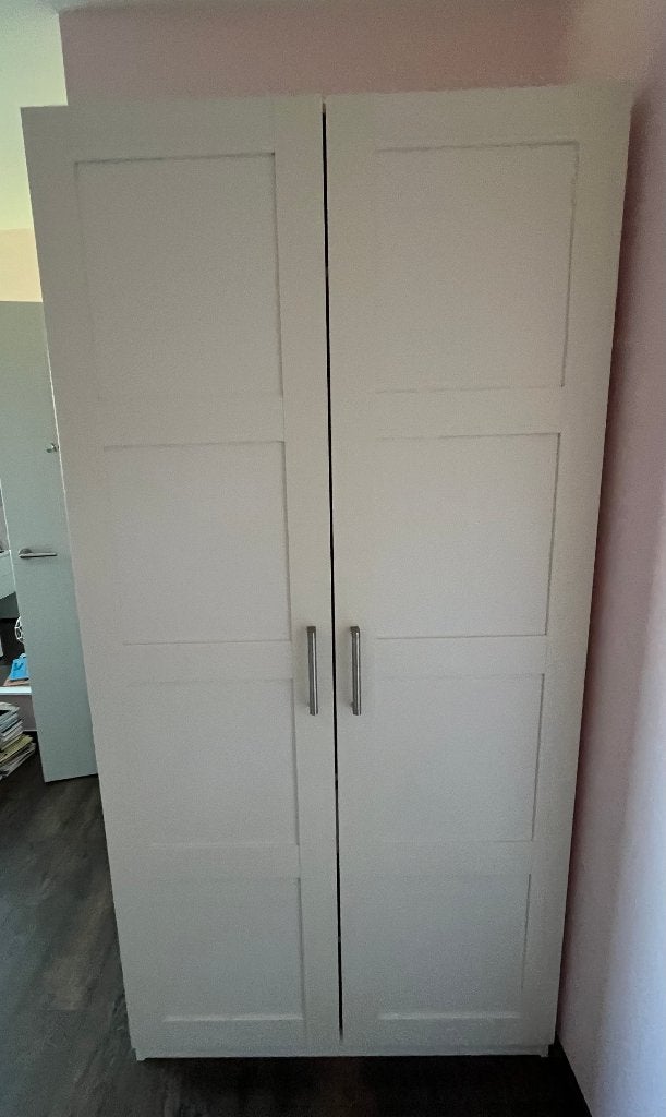 Kleerkast kinderkamer wit, Ophalen, 200 cm of meer, 50 tot 100 cm, Zo goed als nieuw