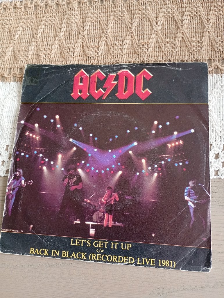 AC/DC - Let's get it up, CD & DVD, Vinyles Singles, Enlèvement ou Envoi, Pochette photo, 7 inch, Utilisé
