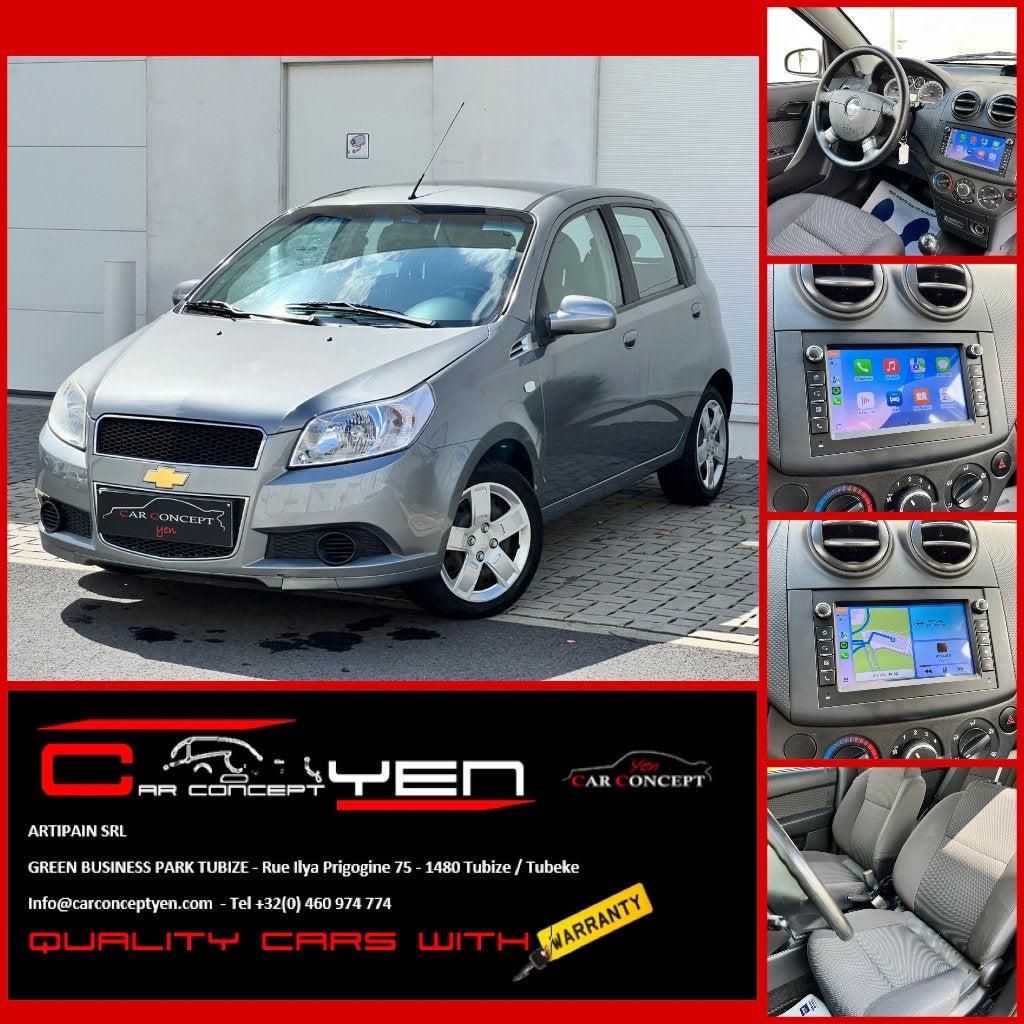 Chevrolet Aveo 1.2i LS*CarPlay*Clim, Autos, Argent ou Gris, Achat, Aveo, Entreprise