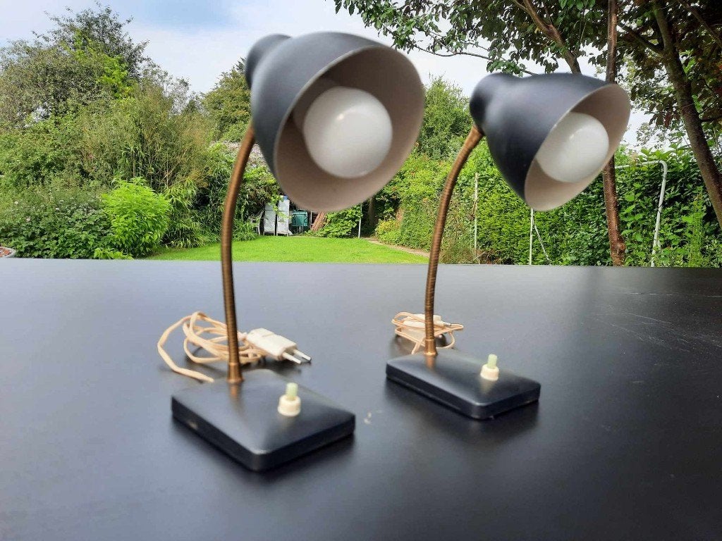 2 Lampes de chevet Vintage /60", Antiquités & Art, Enlèvement ou Envoi