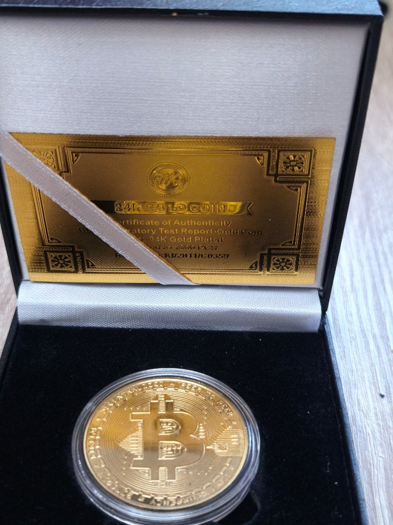 Bitcoin decoratie munt, Postzegels en Munten, Ophalen of Verzenden, Losse munt