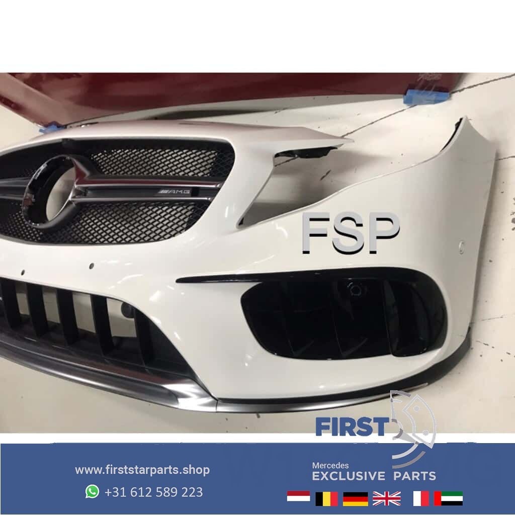 W156 GLA Facelift 45 AMG Voorbumper 2013-2019 GLA45 BUMPER z, Gebruikt, -, Voor, Ophalen of Verzenden