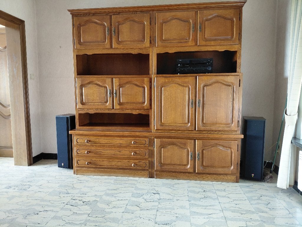 Wandmeubel, Huis en Inrichting, Ophalen, Gebruikt, 200 cm of meer, Eikenhout