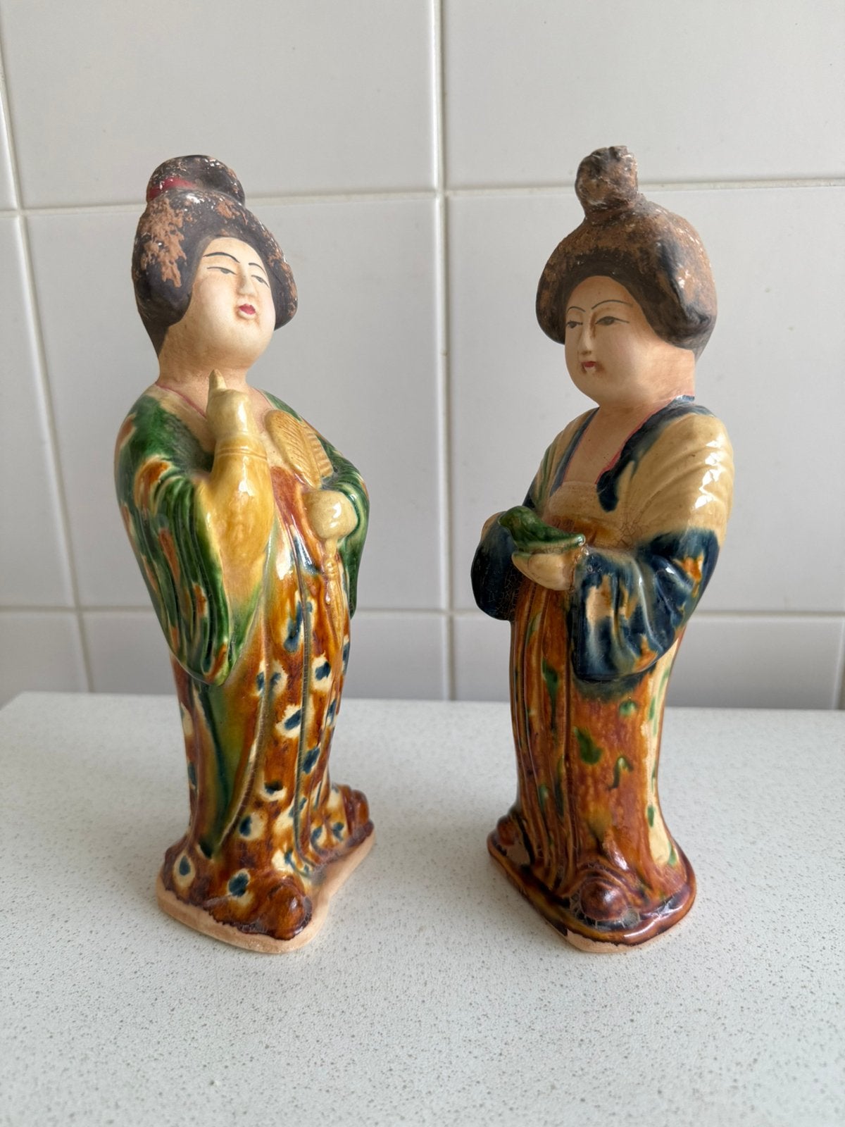Chinees beeldje Tang dynasty-stijl, Ophalen, Zo goed als nieuw