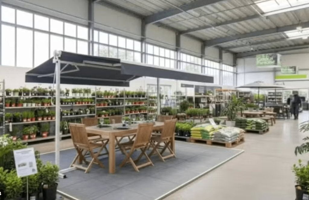 vrijstaande zonneluifel 3,00 x 3,00m BILLY, Tuin en Terras, Zonneschermen, Ophalen, Gebruikt