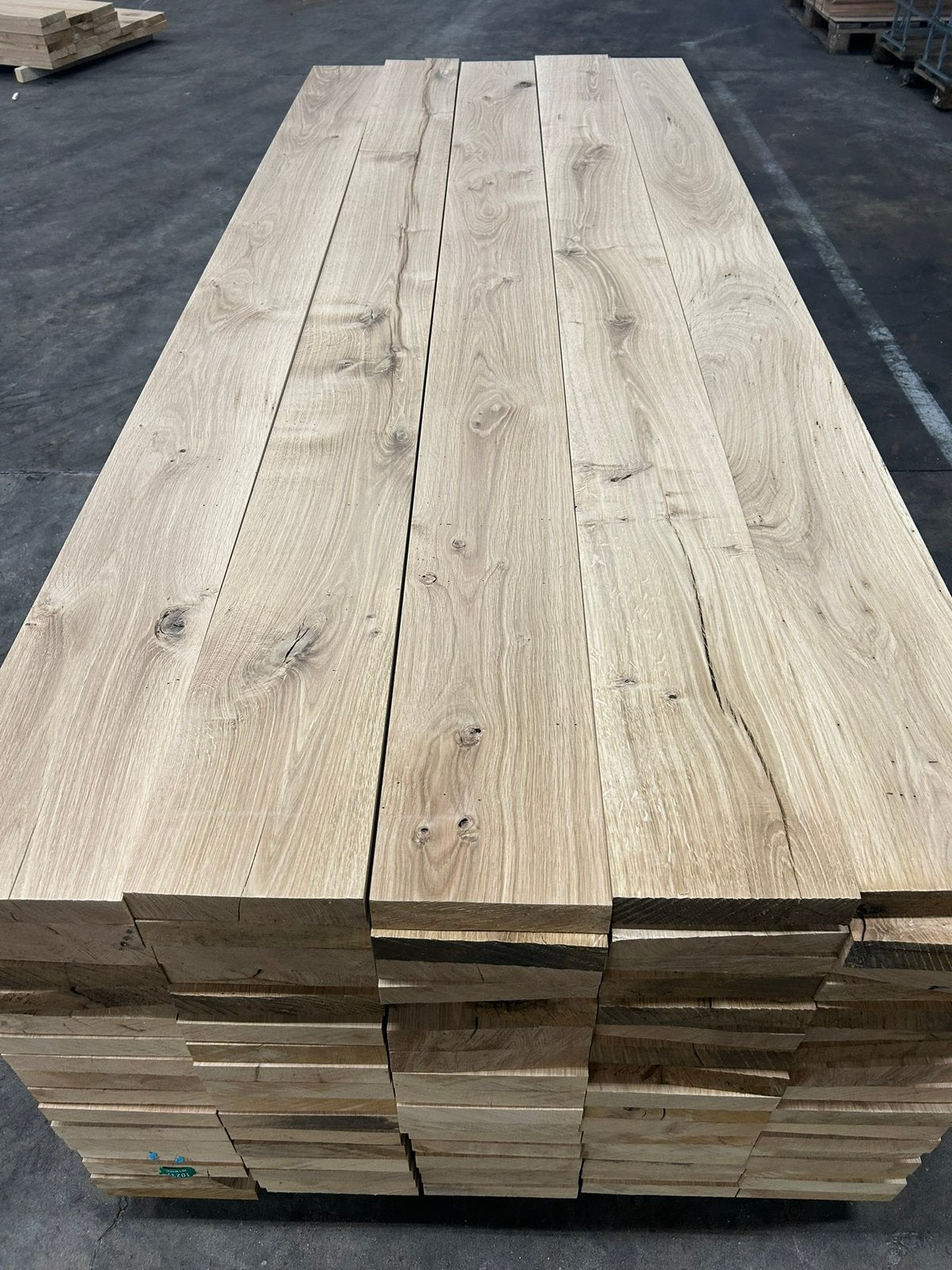 Eiken planken te koop. Geschaafd., Doe-het-zelf en Bouw, Hout en Planken, 25 tot 50 mm, Eiken, Nieuw, Ophalen of Verzenden
