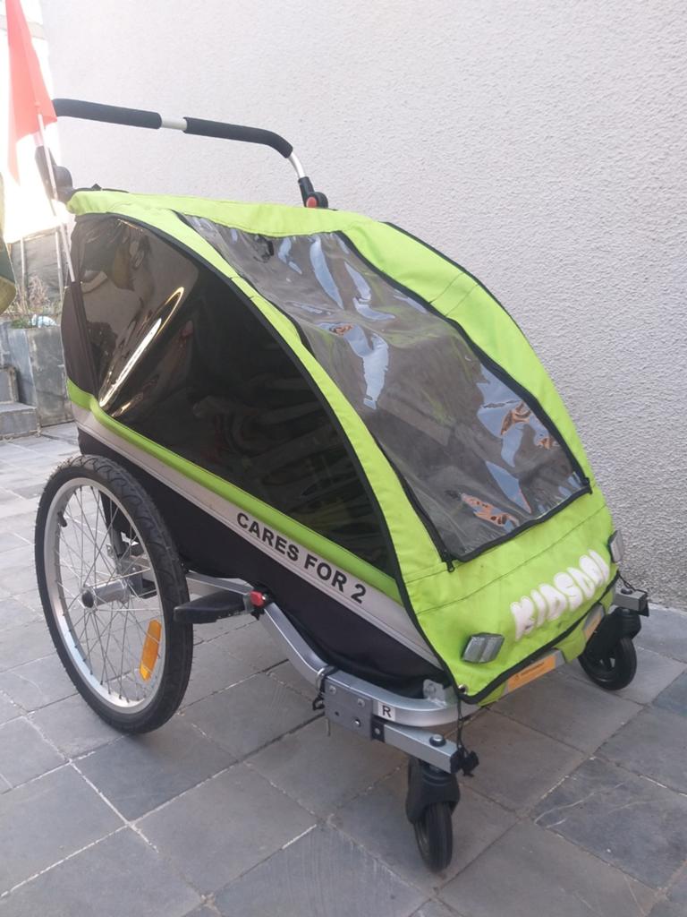 Fietskar3in1(runner/buggy) voorzien voor 2 kinds., Ophalen