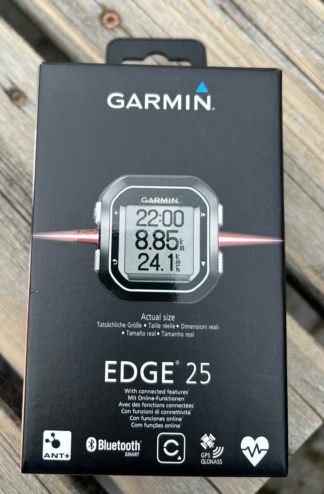 Garmin Edge 25 GPS-fietscomputer, Fietsen en Brommers, Ophalen, Draadloos, Zo goed als nieuw