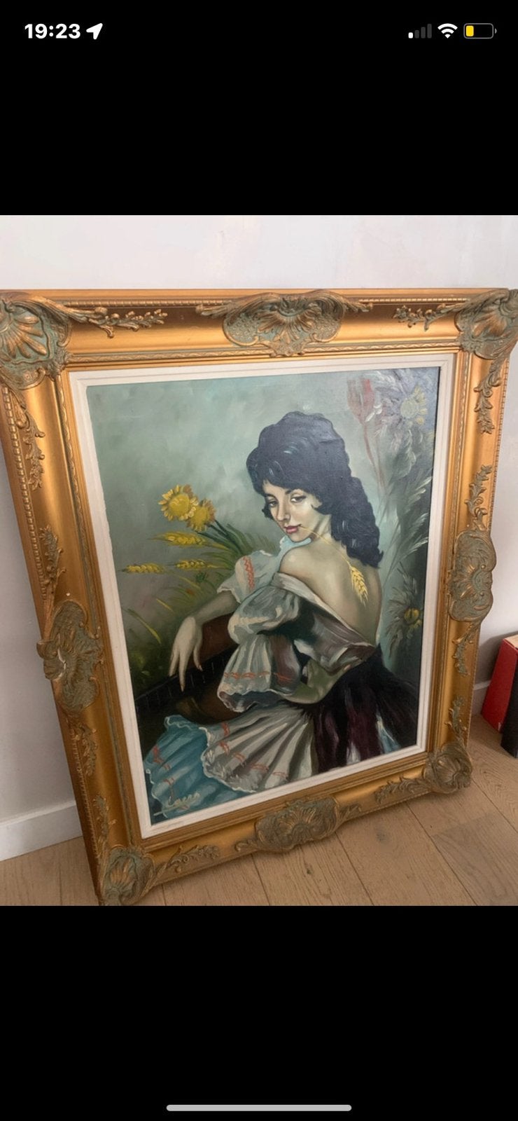Schilderij vintage, Antiek en Kunst, Ophalen, Vintage