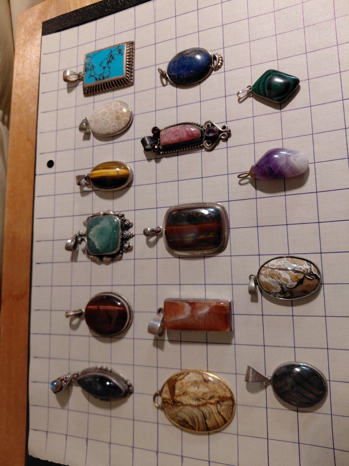 Natuurstenen hangers, Zo goed als nieuw, 4 bedels of meer, Zilver, Ophalen