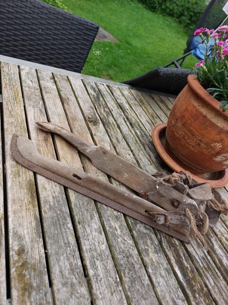 paar oude schaatsen, begin 1900, Antiek en Kunst, Ophalen of Verzenden