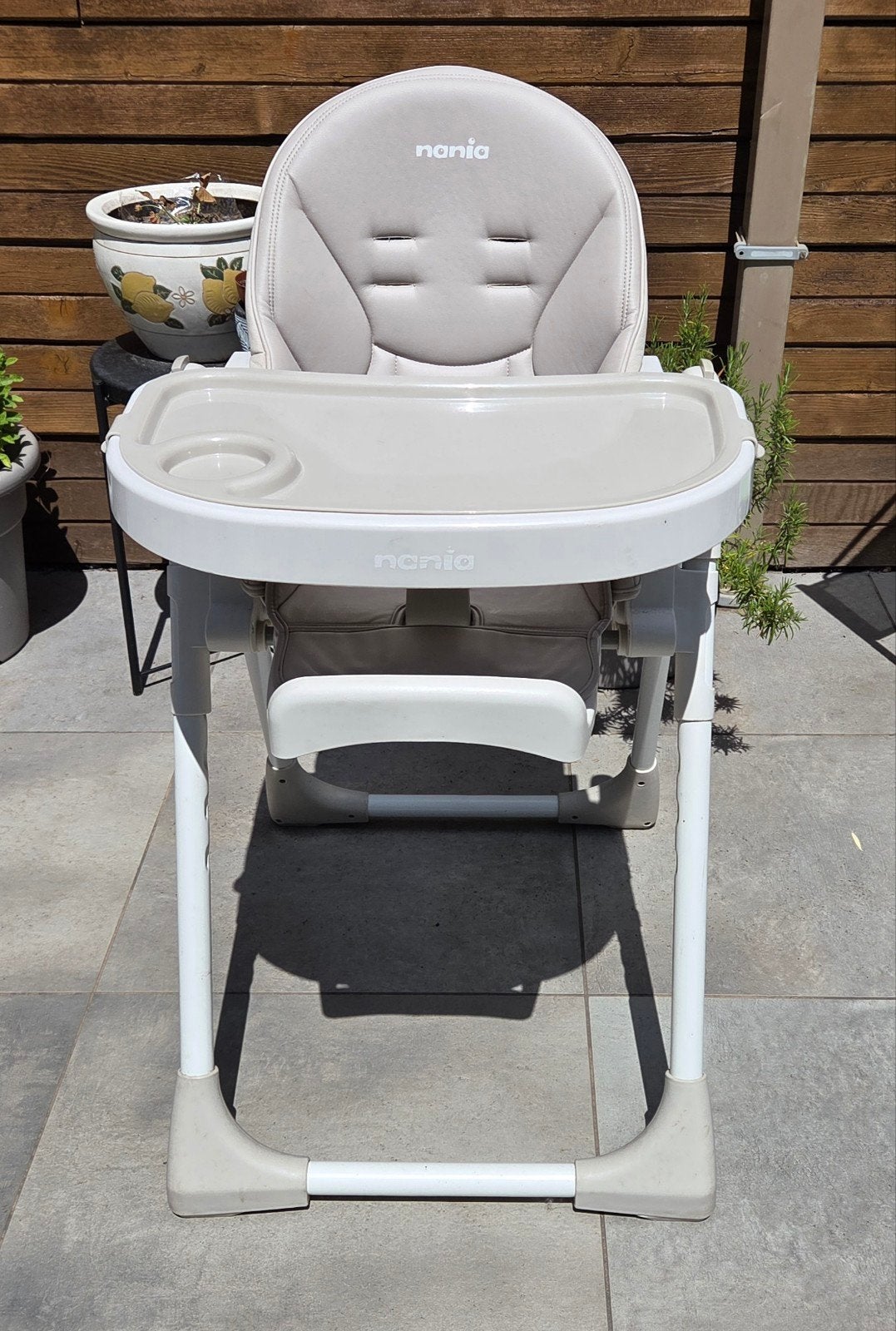 Chaise pour bébé — confortable et ajustable (en parfait état, Enlèvement, Plateau amovible