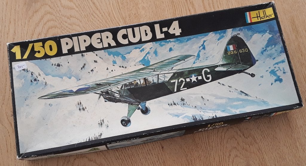 Piper Cub L-4, Ophalen of Verzenden, Zo goed als nieuw, Groter dan 1:72, Vliegtuig