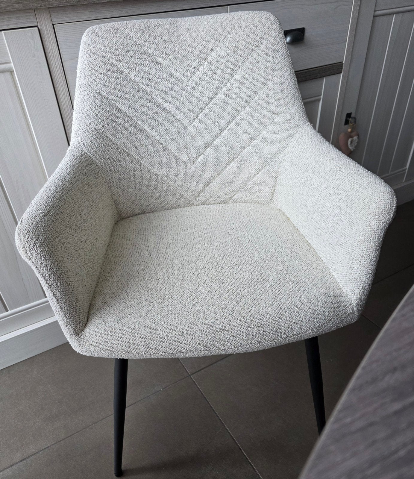 6 créme kleurige stoelen, Enlèvement, Blanc, Cinq, Six Chaises ou plus
