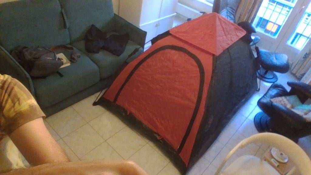 Tent (volledig en makkelijk in gebruik), Caravans en Kamperen, Ophalen, Gebruikt, Tot en met 2
