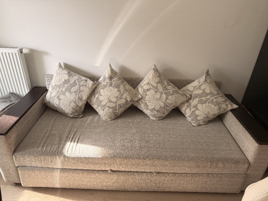 Omvormbare bank, Huis en Inrichting, Ophalen, Hout, 150 tot 200 cm, Tweepersoons