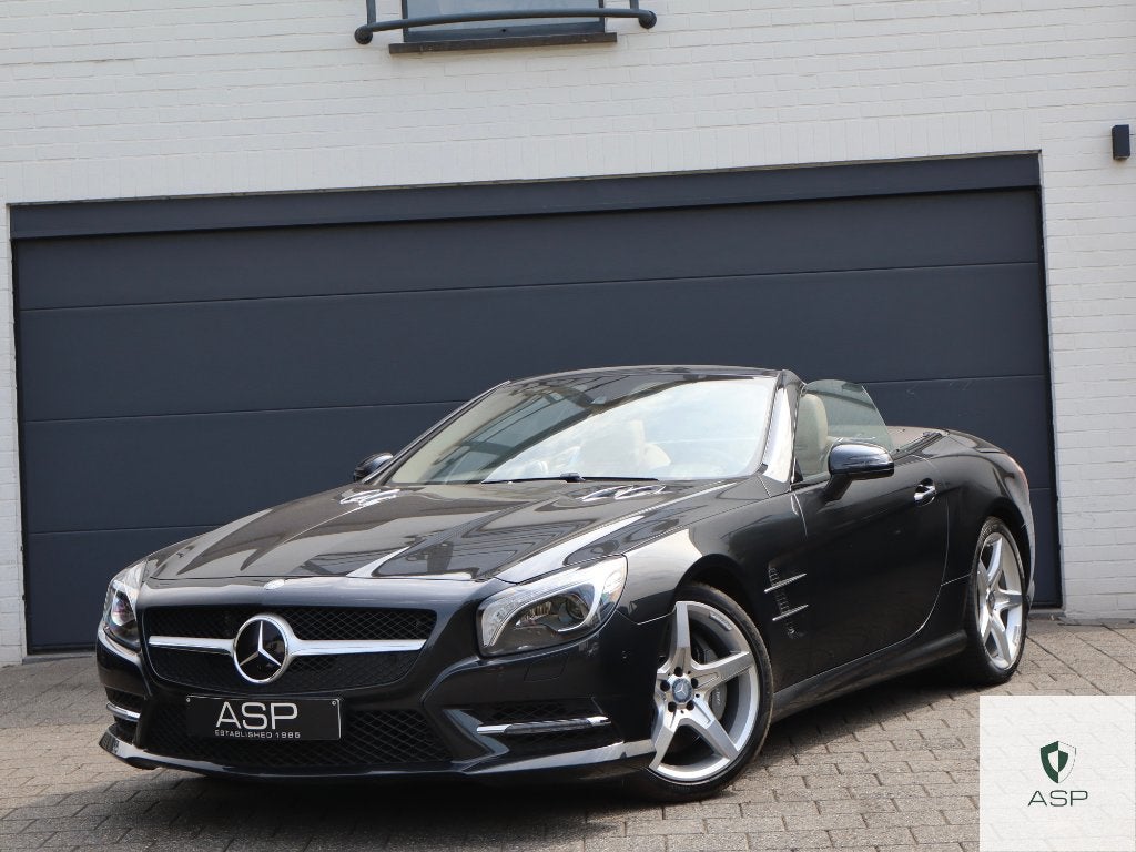 Mercedes-Benz SL 500 Cabriolet | AMG sportpakket | Xenon |, Auto's, Achterwielaandrijving, Cabriolet, Zwart, Leder