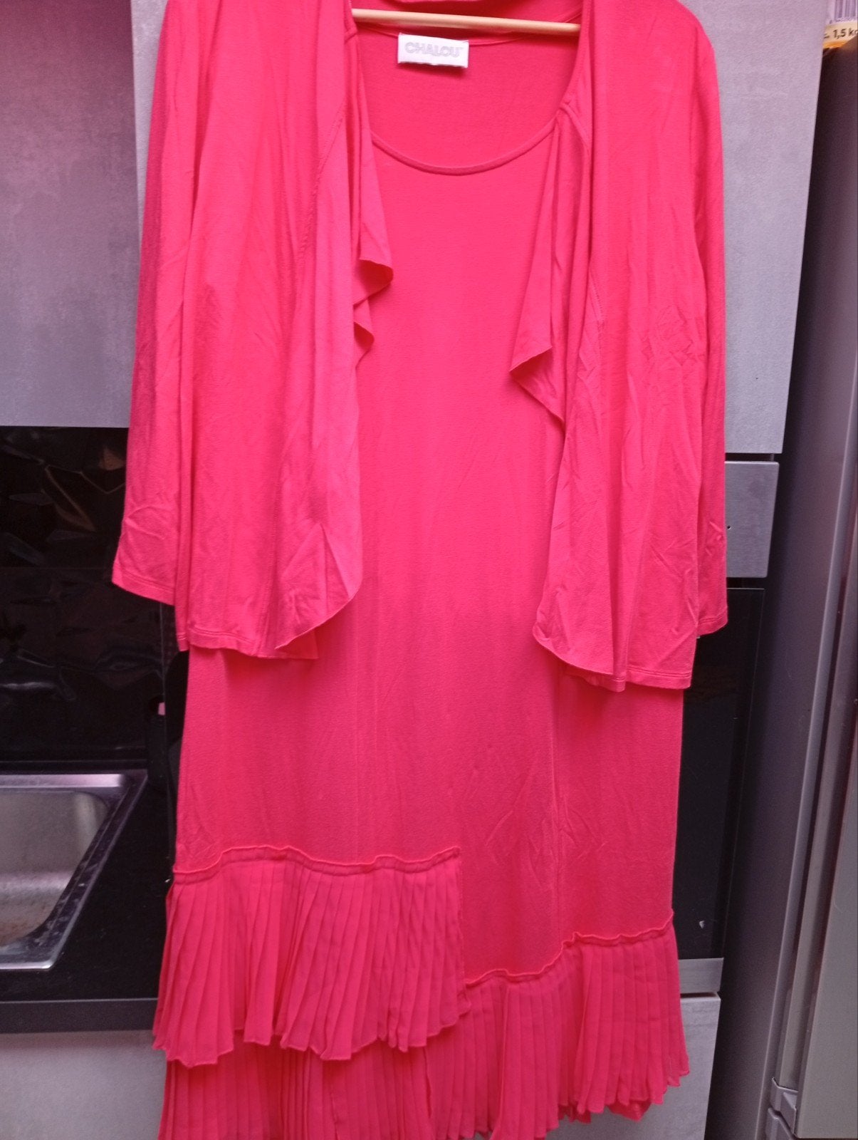 Ensemble d été robe et gilet taille 48/50, Robe