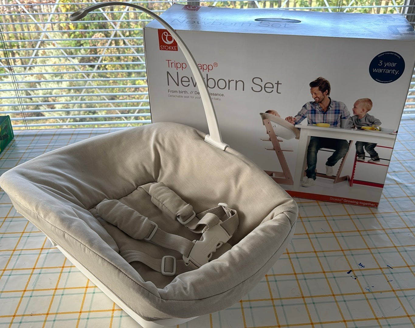 Stokke Tripp trapp newborn set, Enfants & Bébés, Chaises pour enfants, Enlèvement ou Envoi, Comme neuf, Chaise évolutive, Réducteur de chaise