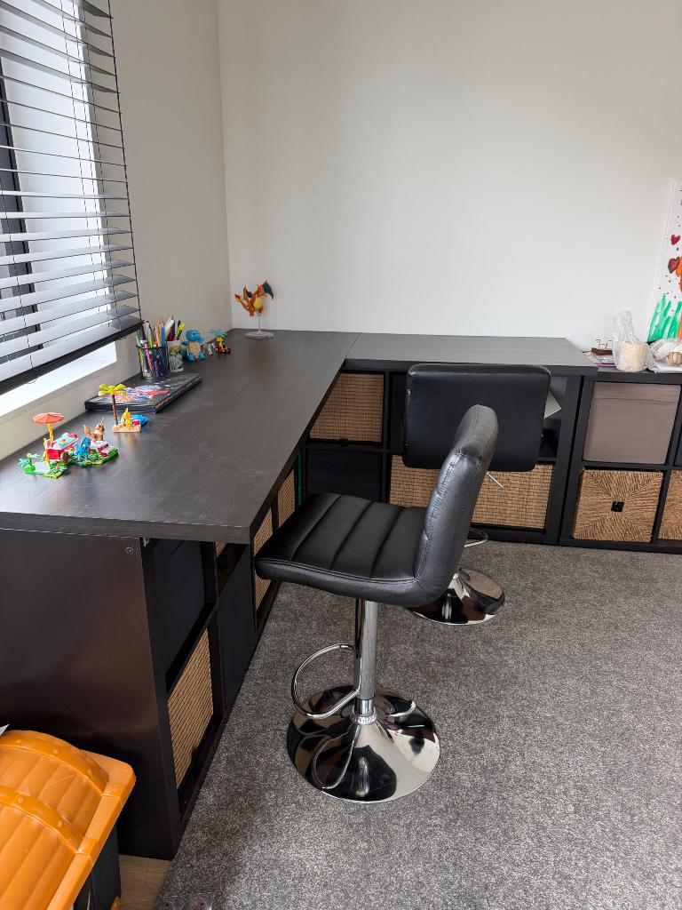 Speelbureau, Ophalen, Gebruikt, Hout, Bruin