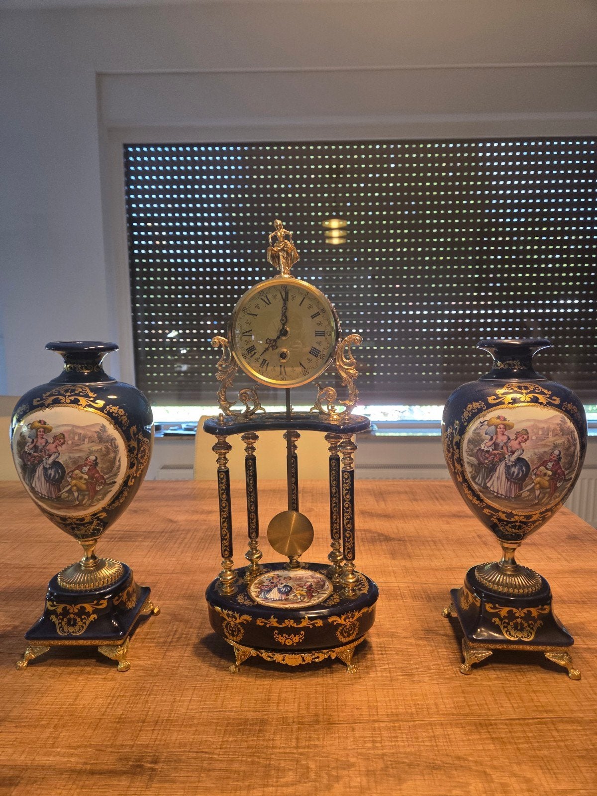 set antieke klok, Antiek en Kunst, Ophalen
