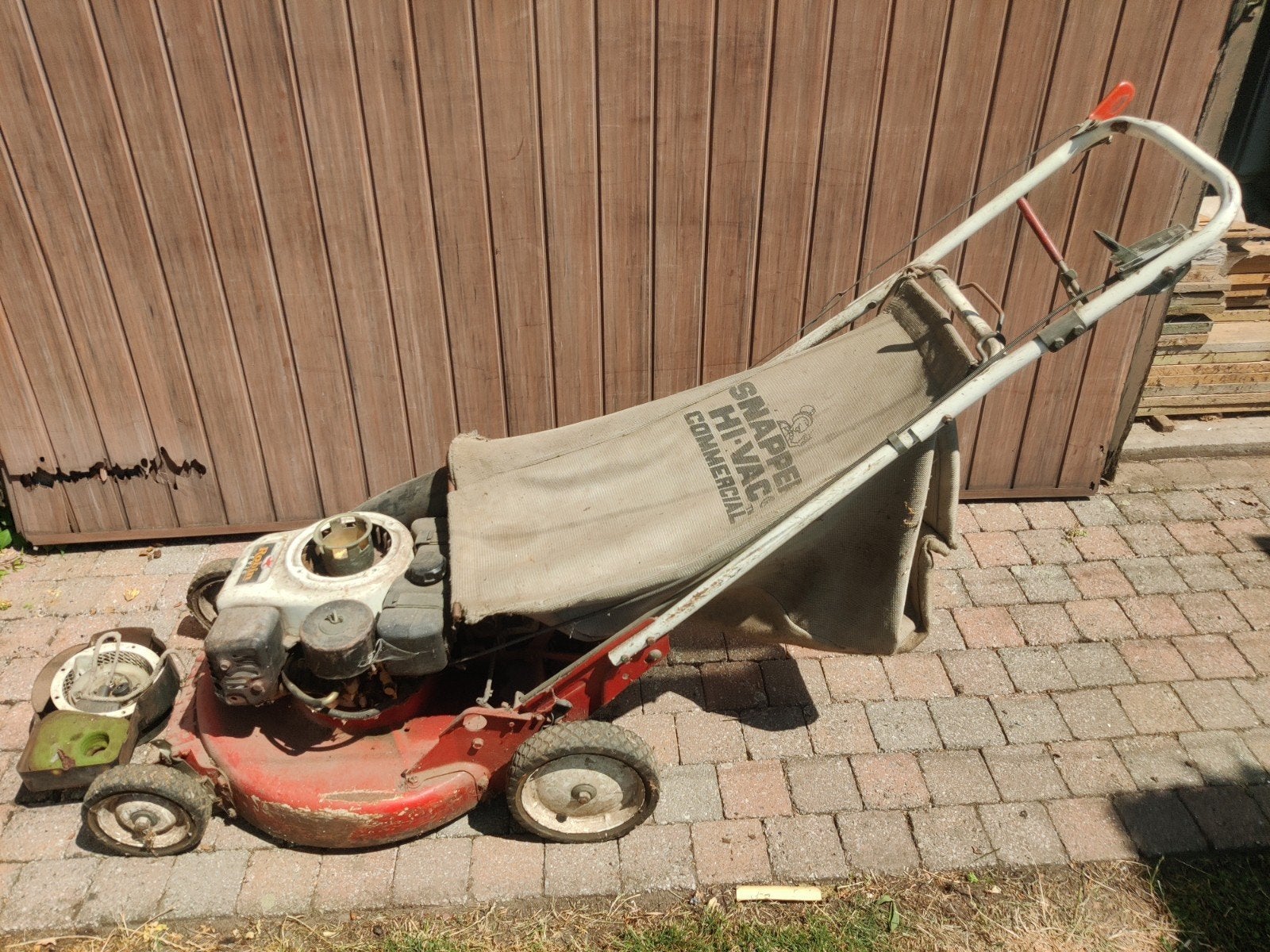 Grasmachine, Ophalen