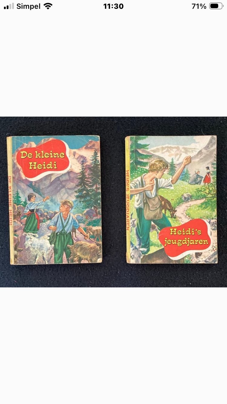 Ensemble de Heidi : La petite Heidi et l'enfance de Heidi, Livres, Enlèvement ou Envoi, Utilisé, Fille