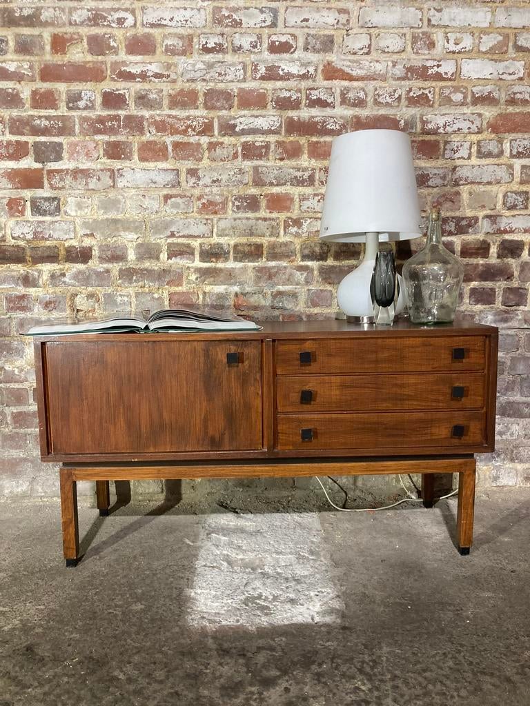 Meuble - commode - enfilade teck mdk vintage scandinave, Enlèvement, Teck