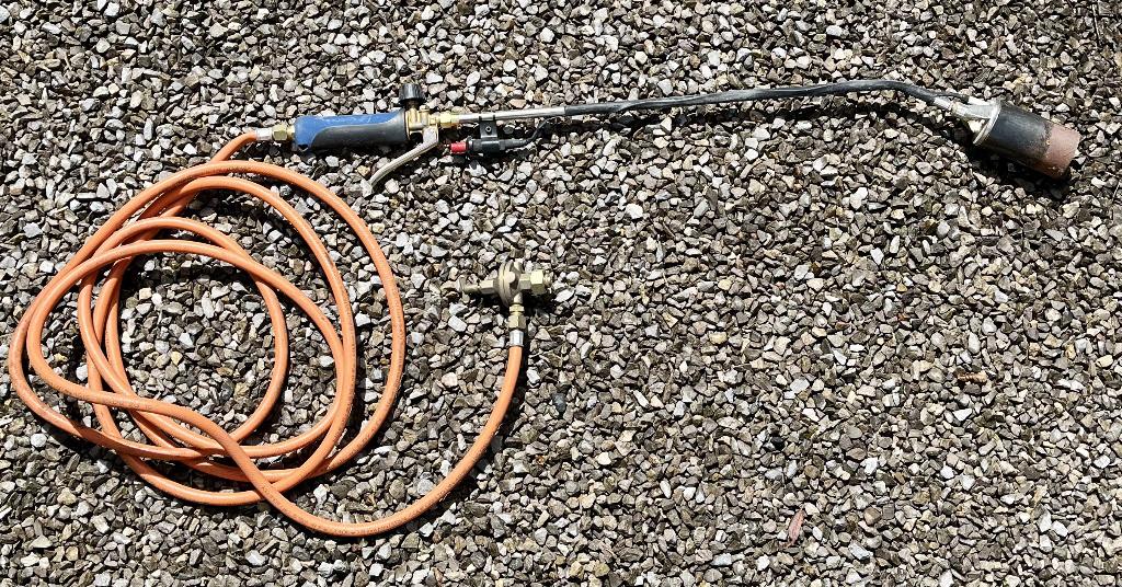Torche désherbage au Gaz, Enlèvement, Utilisé