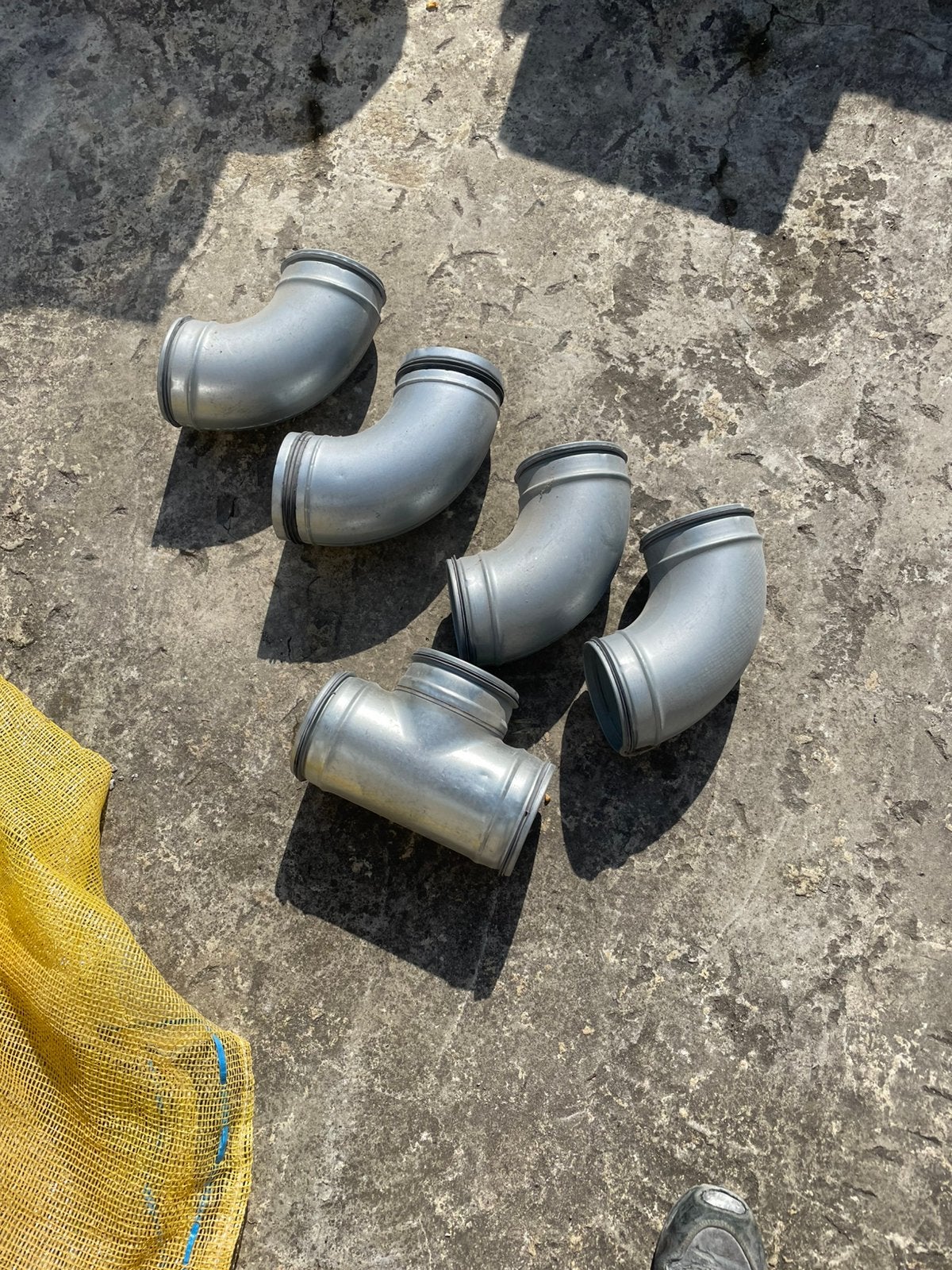 Conduite de ventilation, Enlèvement, Comme neuf, Coudes